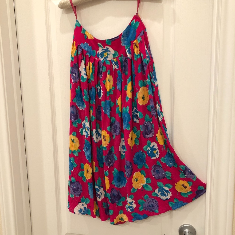 Vintage Floral 80s or 90s Skirt Made in W. Germany